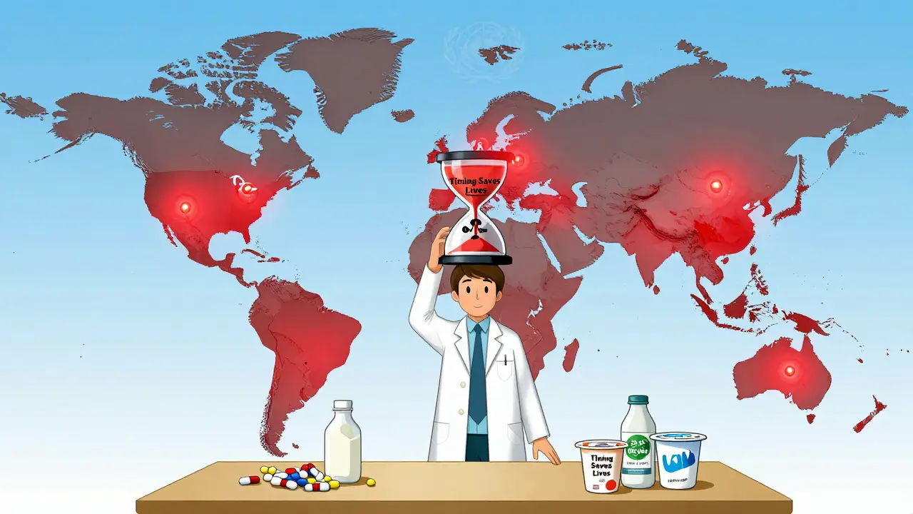 Global map shows treatment failures from dairy-antibiotic timing errors