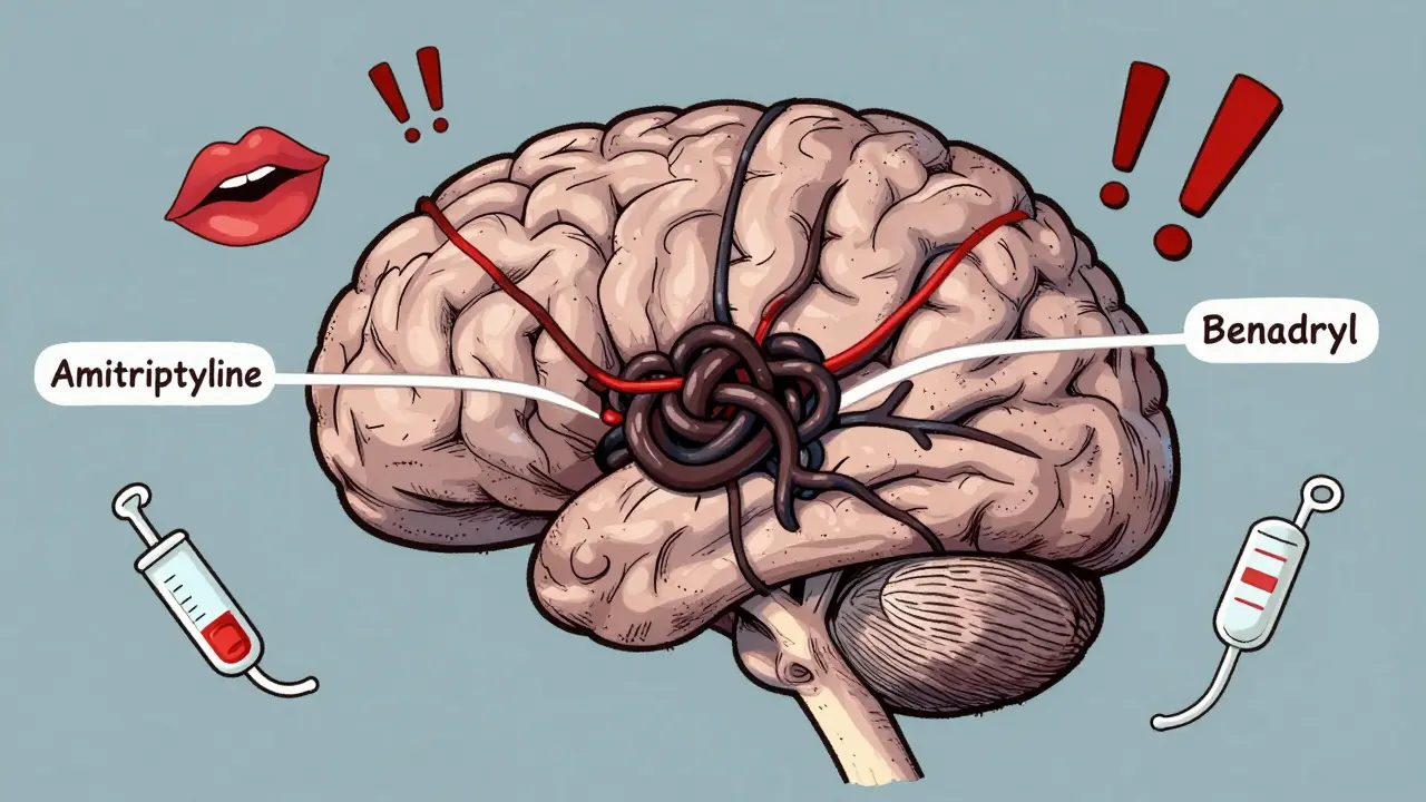 Tricyclic Antidepressants and Antihistamines: The Hidden Danger of Anticholinergic Overload