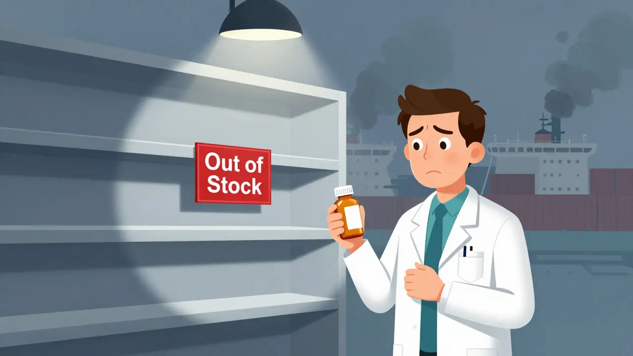 International Supply Chains: Dependence on Foreign Manufacturing and Drug Shortages