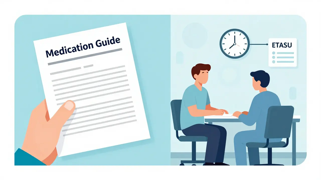 Comparison between a simple medication guide and a certified medical facility observation