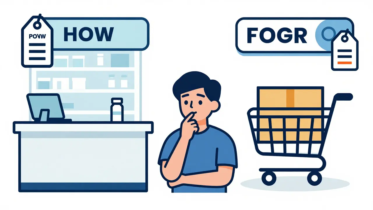 Comparison of pharmacy costs versus online savings options