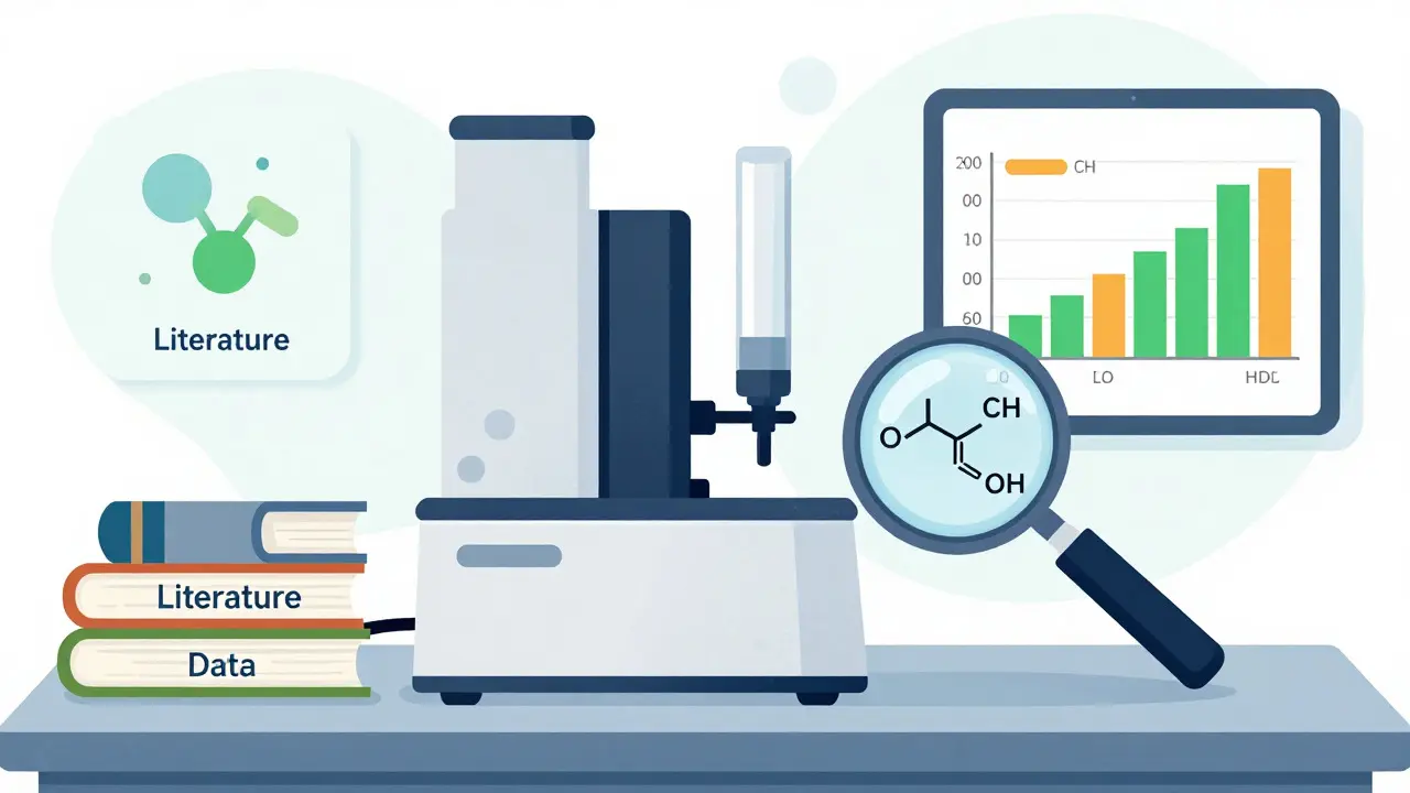 Lab equipment and data sources used to determine medication stability
